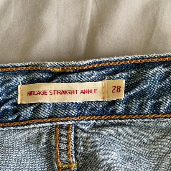 Levis Ribcage Jeans Straight Ankle W28 L29 - Picture 6 of 16